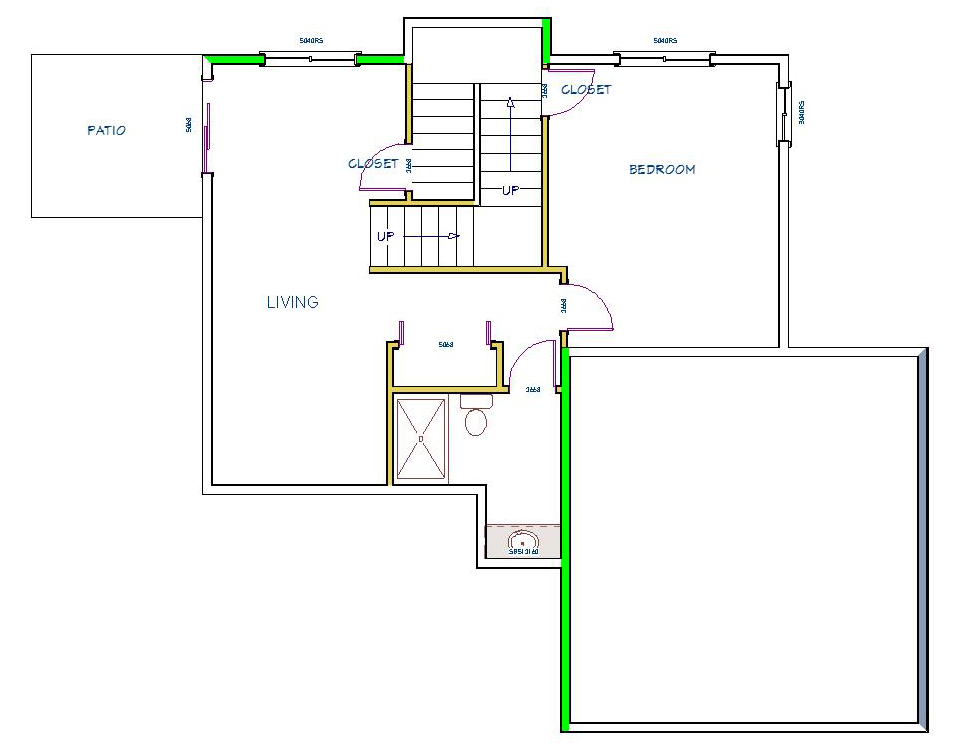 Blasdell Lot 1 basement floor