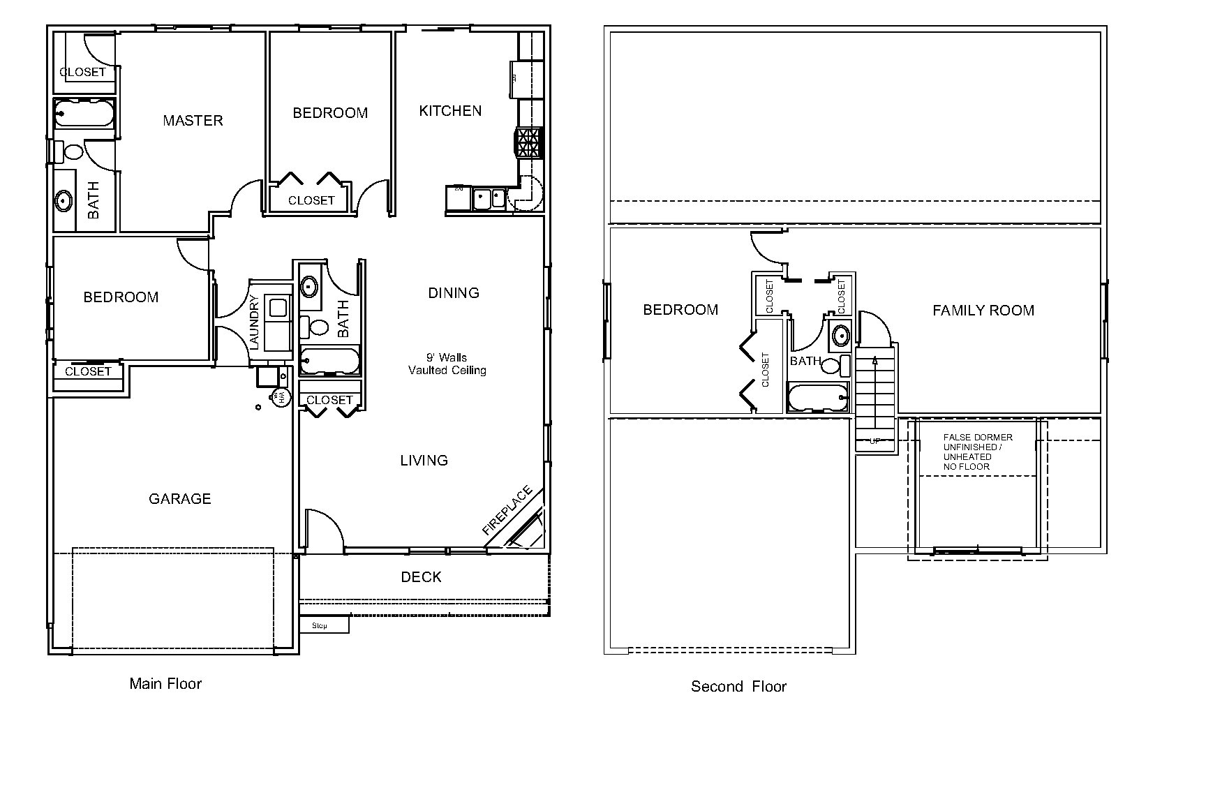 Hempstead Crawl 2 Story Floorplan 1